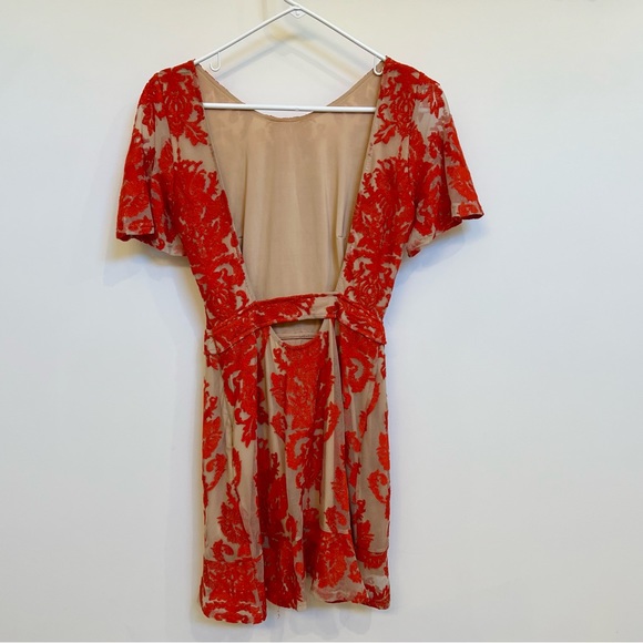 For Love & Lemons | San Marcos Mini Dress | Red | XS - Picture 4 of 5